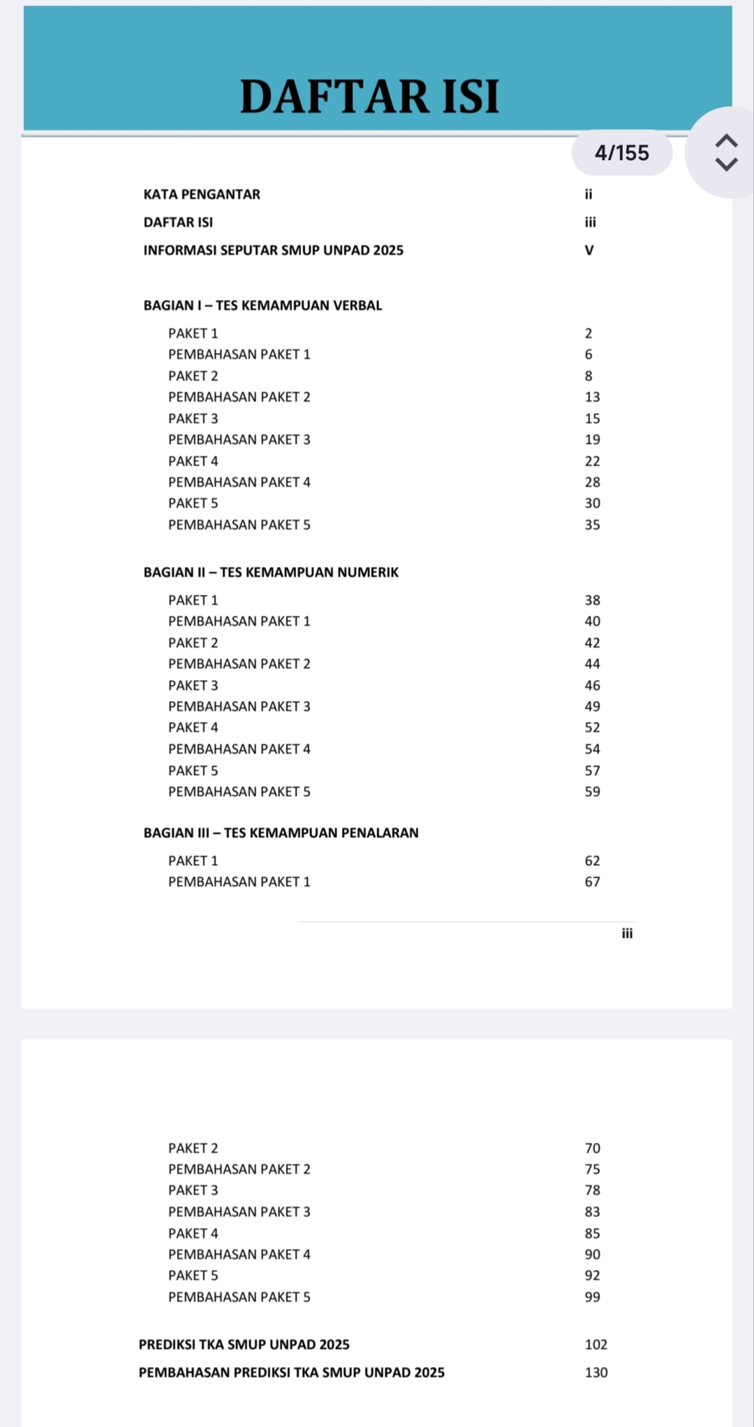 Daftar isi e-book